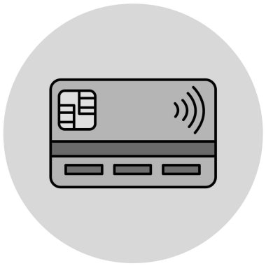 Kredi kartı vektör simgesi