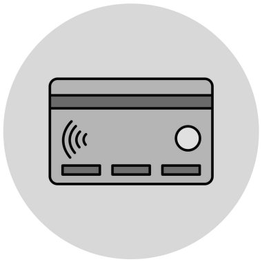 Kredi kartı vektör simgesi