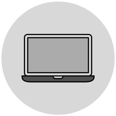 dizüstü bilgisayar simgesi, vektör illüstrasyonu