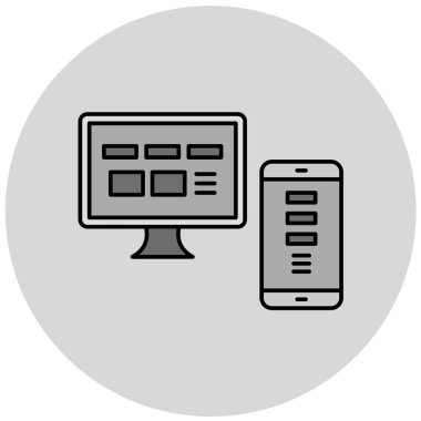 seo modern simgesinin vektör illüstrasyonu