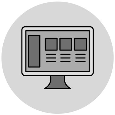 seo modern simgesinin vektör illüstrasyonu