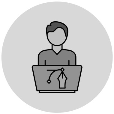 seo modern simgesinin vektör illüstrasyonu