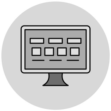 Kişisel ve ticari kullanım için vektör lcd simgesi.