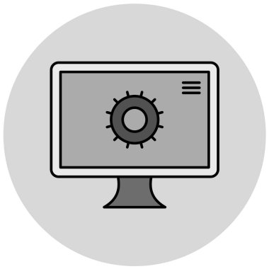 Bilgisayar modern simgesinin gösterimi