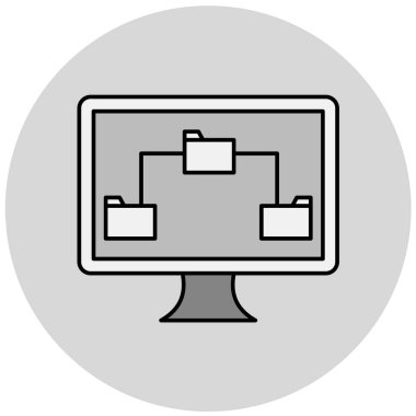 Bilgisayar modern simgesinin gösterimi