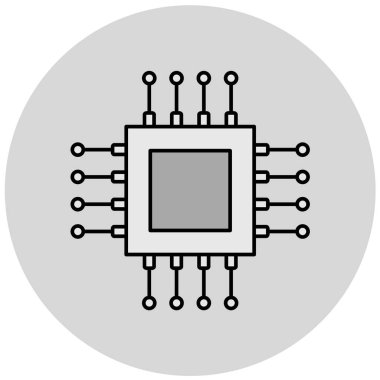 çip vektör simgesi modern basit tasarım