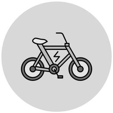 bisiklet ikonu vektör illüstrasyonu