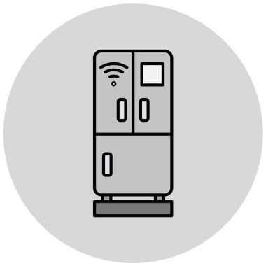 Modern b 'nin vektör illüstrasyonu çekmece simgesinden yoksun