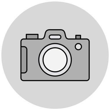 Kamera. Web simgesi basit illüstrasyon