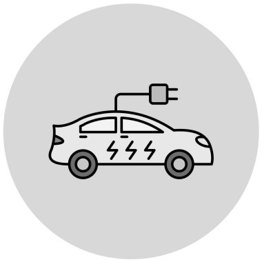 araba simgesi vektör illüstrasyonu