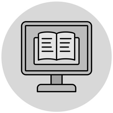 kitap simgesi, vektör illüstrasyonu