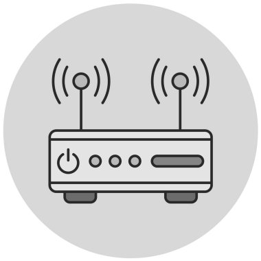 Yönlendirici. Web simgesi basit illüstrasyon