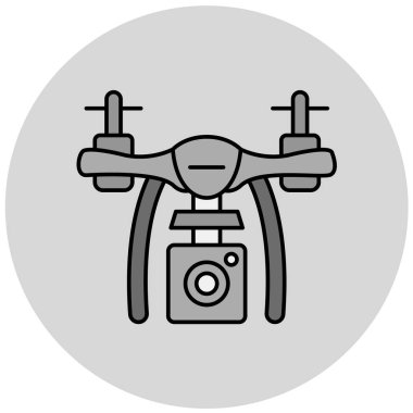 İHA simgesi, vektör illüstrasyonu