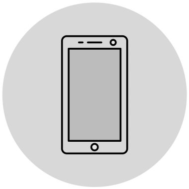cep telefonu simgesi. Web tasarımı için akıllı telefon vektör simgelerinin basit çizimi