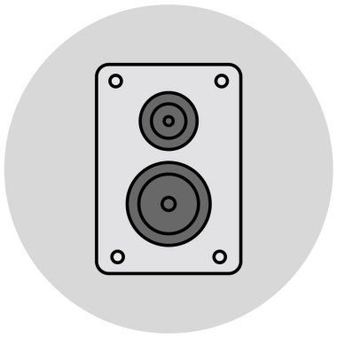 Konuşmacı. Web simgesi basit illüstrasyon