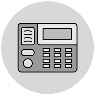 Modern faks simgesinin vektör çizimi 