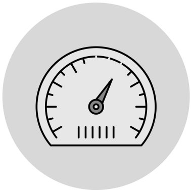 Moda biçimi izole edilmiş arkaplanda hız göstergesi simgesi