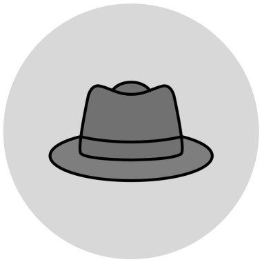 Şapka. Web simgesi basit illüstrasyon