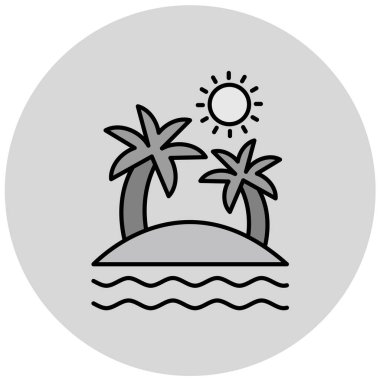 Kumsal. Web simgesi basit illüstrasyon