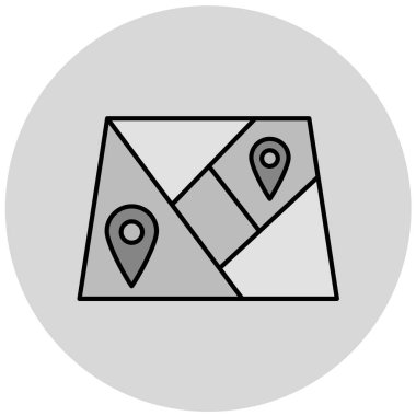 Harita iğnesi. Web simgesi