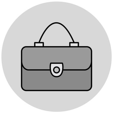 evrak çantası simgesi, vektör illüstrasyonu