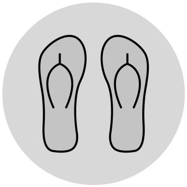 flip flops simge vektör illüstrasyonu