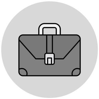 evrak çantası simgesi, vektör illüstrasyonu