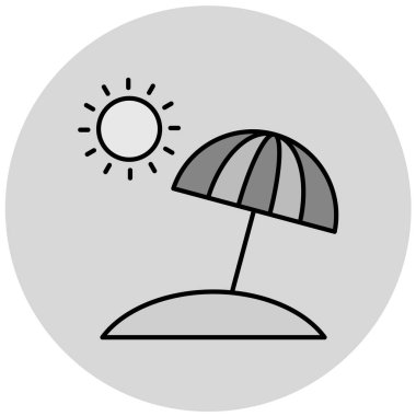 Güneş Simgesi Vektör illüstrasyonu