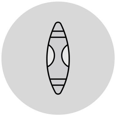 sörf tahtası simgesi vektör illüstrasyonu