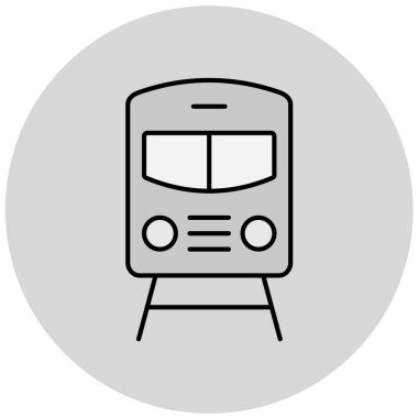 tren simgesi vektör illüstrasyonu