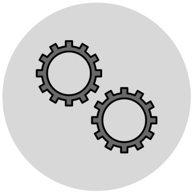 Cogwheels simge vektör çizim