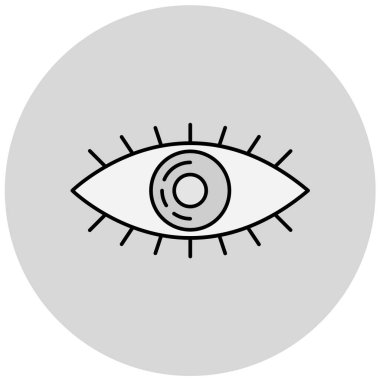 Göz. Web simgesi basit illüstrasyon