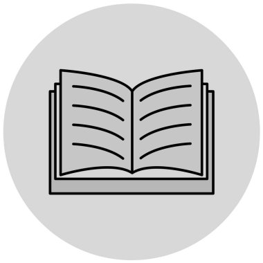 kitap simgesi vektör illüstrasyonu