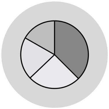 Pasta çizelgesi. Web simgesi