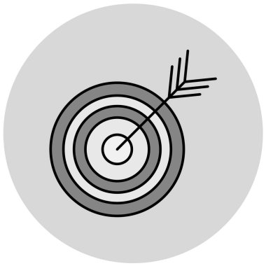 hedef simge vektör illüstrasyonu