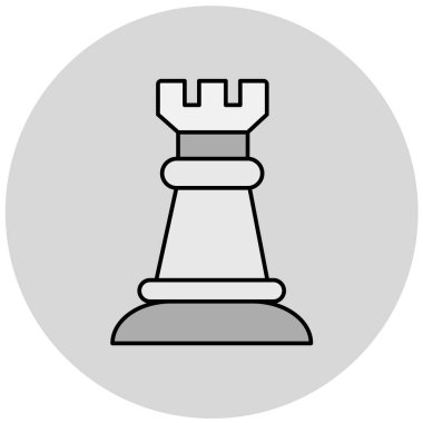 Satranç ikonu vektör illüstrasyonu