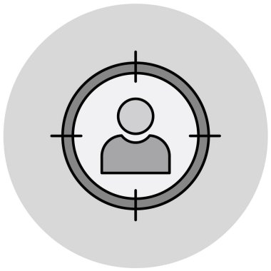 hedef simge vektör illüstrasyonu