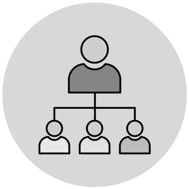 İş dünyası takım simgesinin vektör illüstrasyonu