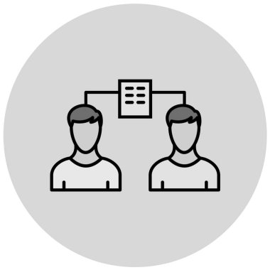 İş ve finans simgesinin vektör illüstrasyonu