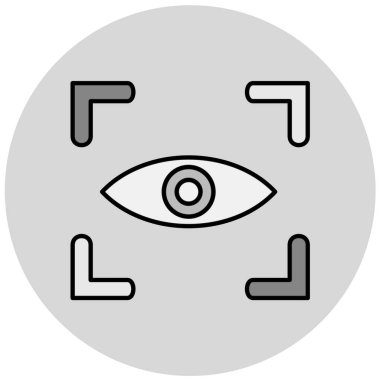 Göz simgesi, vektör illüstrasyonu