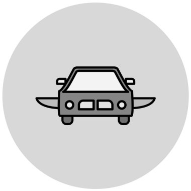 araba simgesi vektör illüstrasyonu