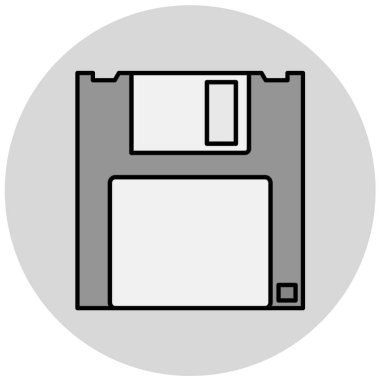 Disket simgesi. düz tasarım biçimi.