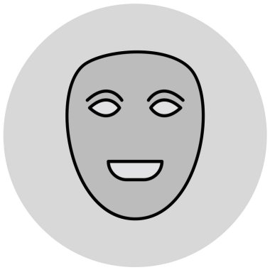 Yüz maskesi. Basit tasarım