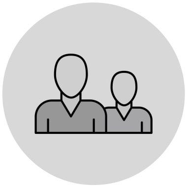 İnsan simgesinin vektör illüstrasyonu