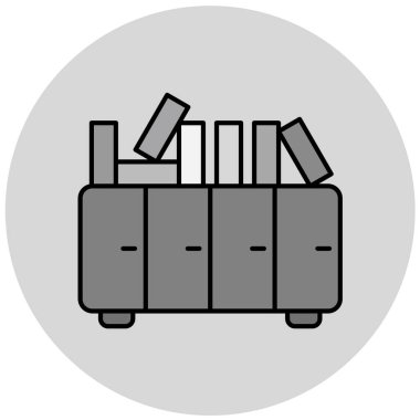 mobilya vektör simgesi modern basit illüstrasyon