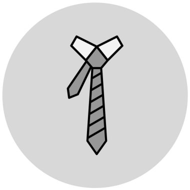 Kravat simgesi. vektör illüstrasyonu