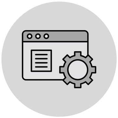 seo modern simgesinin vektör illüstrasyonu