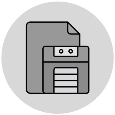 dosya biçimi simgesi, vektör illüstrasyonu