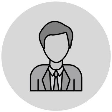 Moda Biçimli Avatar Simgesi İzole Arkaplan