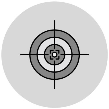 Hedef. Web simgesi basit illüstrasyon